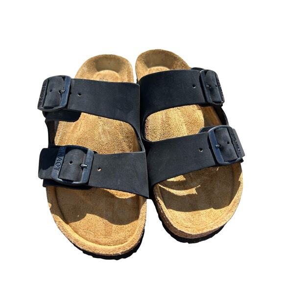 Naot Santa Barbara Men's Black Nubuck Slide Sandals, Size 6 / 38 – Adjustable - Picture 4 of 7